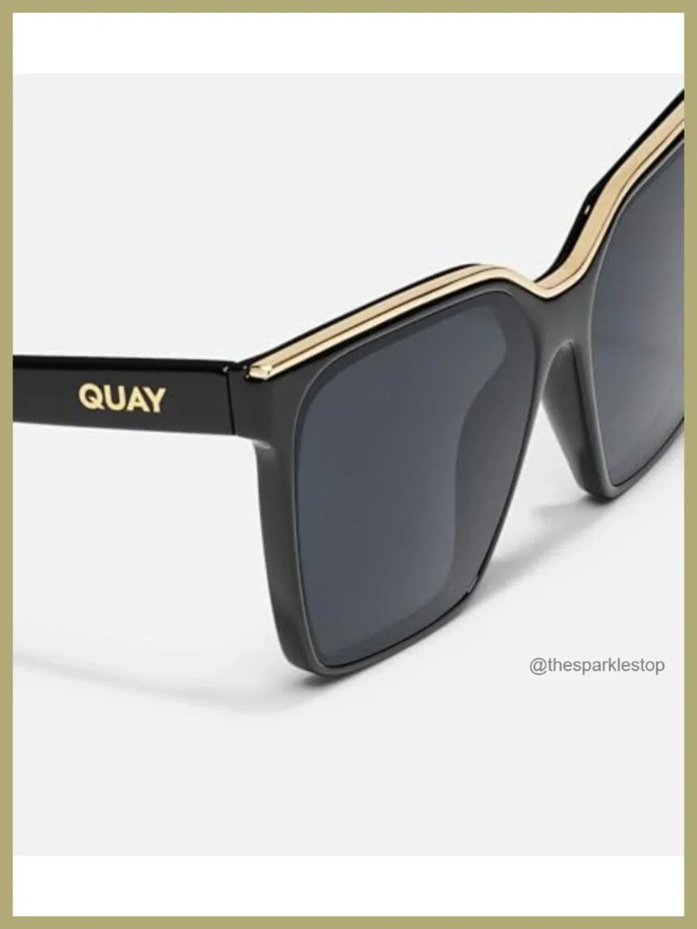 Square Oversized Sunglasses UV400 Protection Polarized Lens Includes Case Cloth